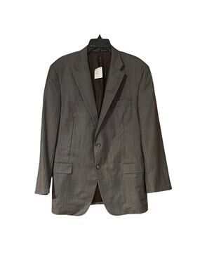 Hickey Freeman NEW Mens 44R Gray Wool Pinstripe Blazer Suit Jacket Imperfections